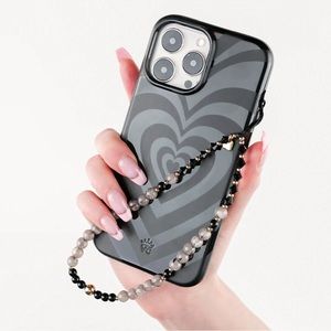 Velvet Caviar Stone Grey Gemstone Phone Charm